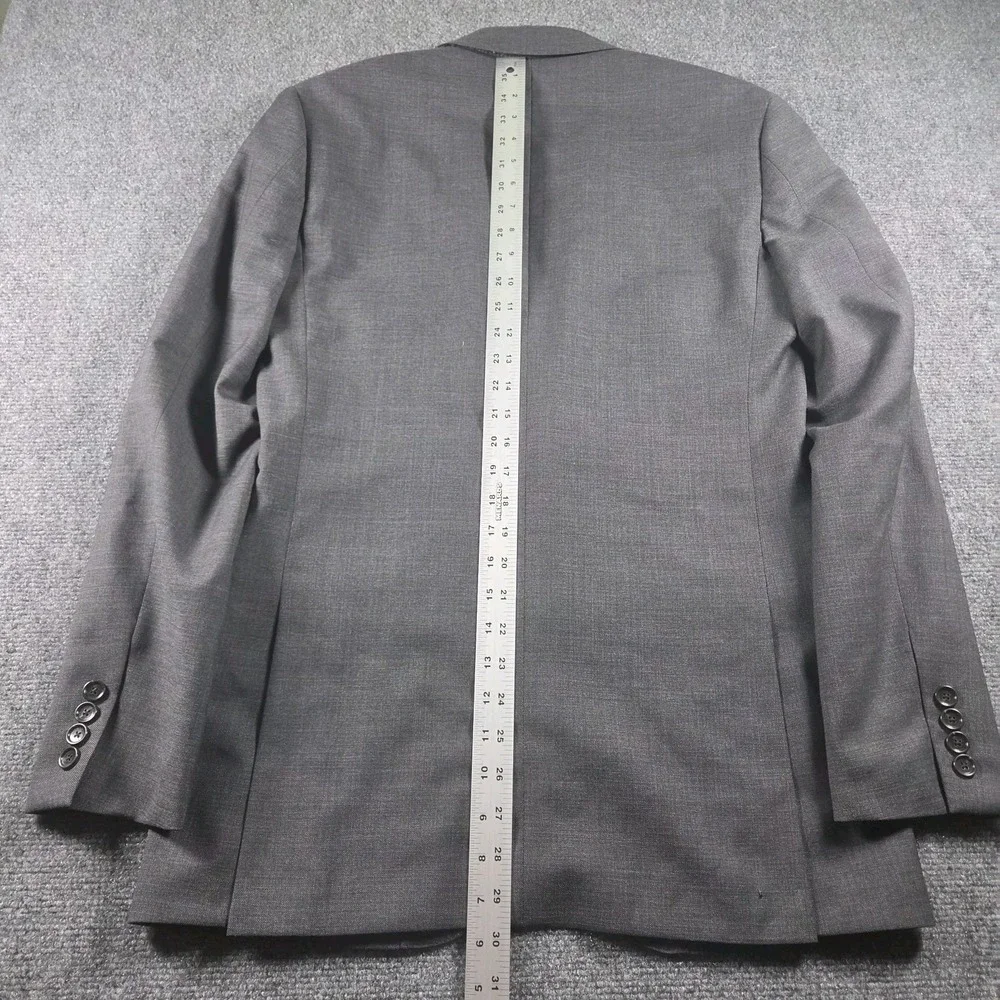 J.Crew Ludlow Blazer Mens 36R Gray Tollegno 1900 Italian Wool Stretch